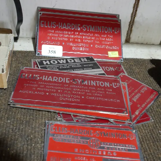 Engineering name plates