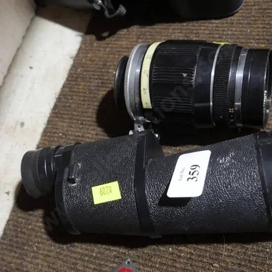 Monocular and camera lens