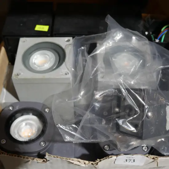 Box of outdoor wall lights