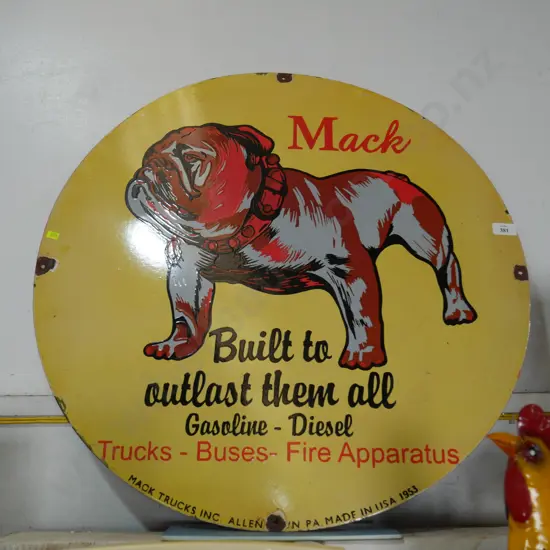 Reproduction Mack sign