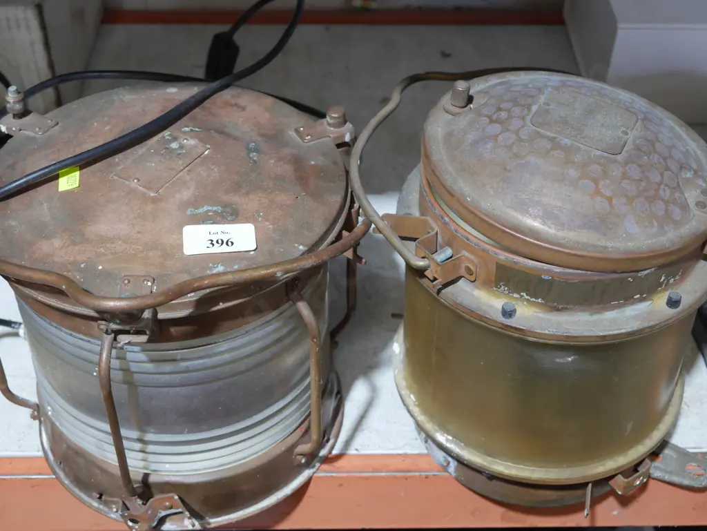 2 copper body ship lights Image 1++