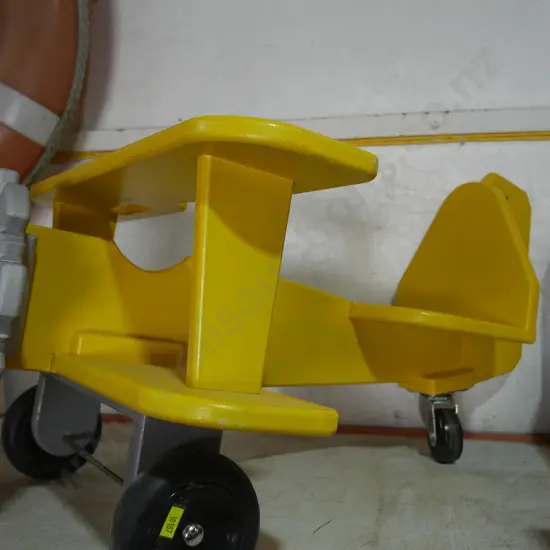 Child's wooden ride-on plane