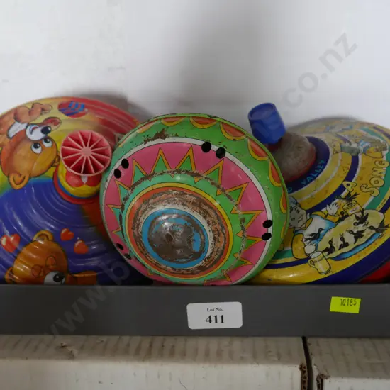 Vintage spinning tops