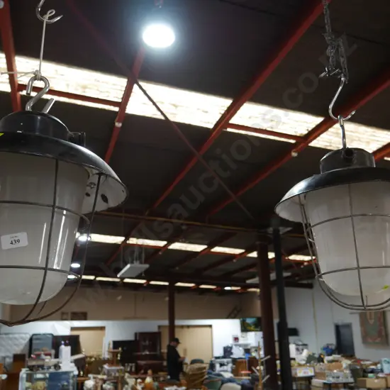 Two vintage light fittings