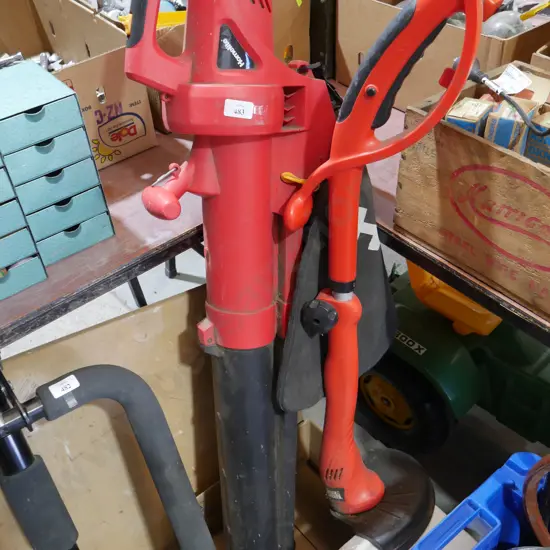 Weed trimmer blower vacum