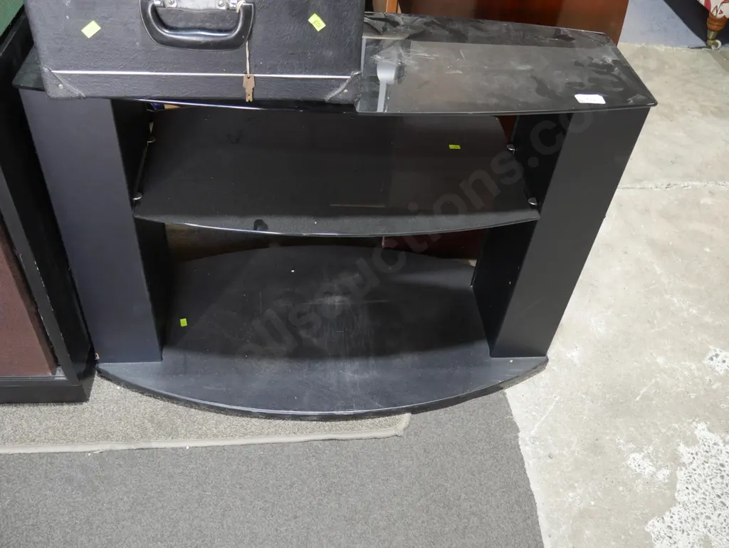 Glass shelf TV stand Image 1++