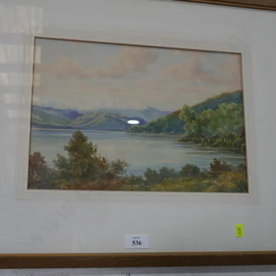 Framed landscape artwork