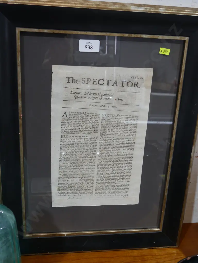 Framed newspaper cutout Image 1++