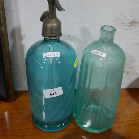 2 Uranium soda syphons A/F