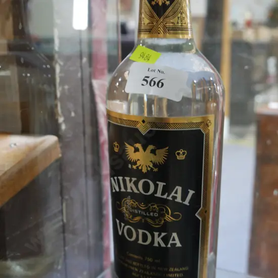 Bottle of Nikolai Vodka