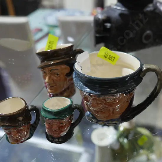 4 Royal Doulton character jugs