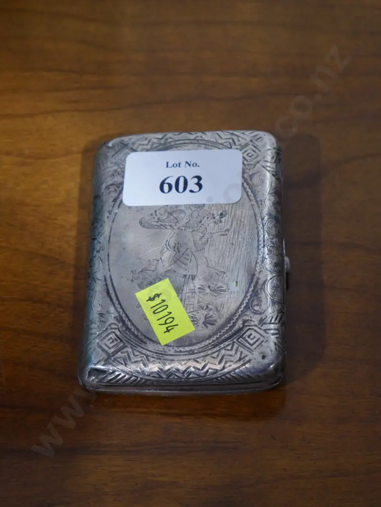 Stirling silver cigarette case Image 1++