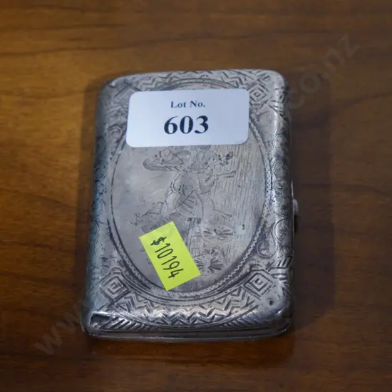 Stirling silver cigarette case