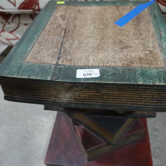 Wooden bookstack coffee table