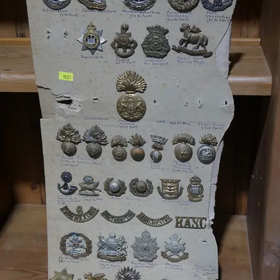 Assorted military badges etc