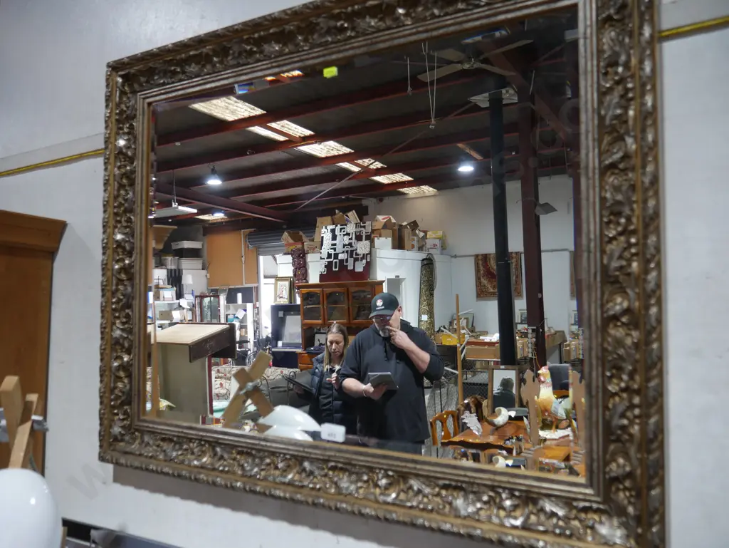 Carved framed mirror Image 1++