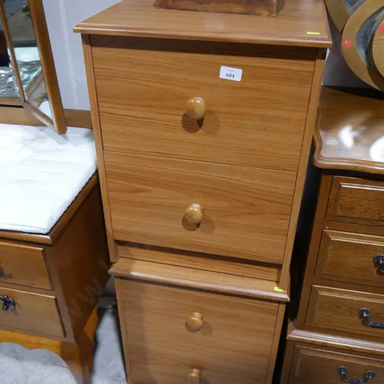 Two bedside drawers