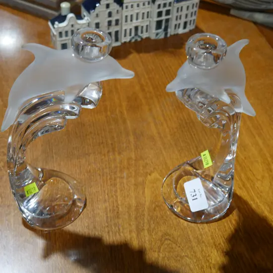 Dolphin candle holders