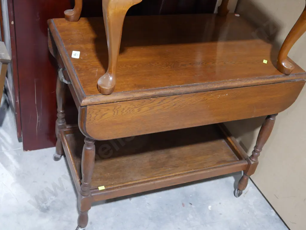 Drop side tea trolley Image 1++