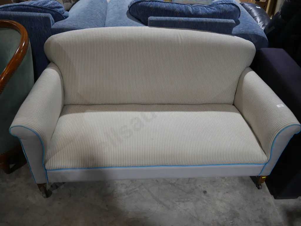 Striped 2 seater settee Image 1++