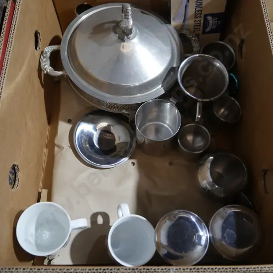 Stainless steel cups etc