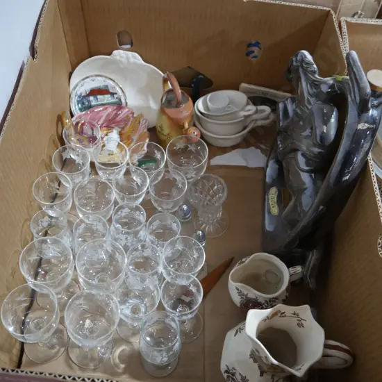 Glassware, china etc