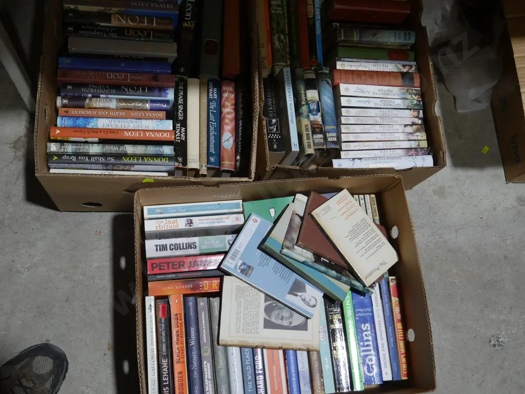 Three boxes of books Image 1++
