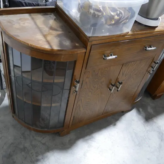 Leadlight sideboard unit