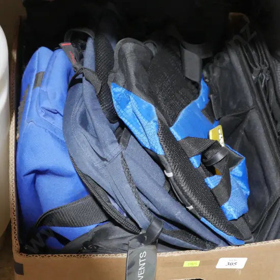 Assorted backpacks etc