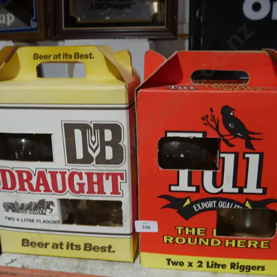 DB and Tui beer flagons in original boxes
