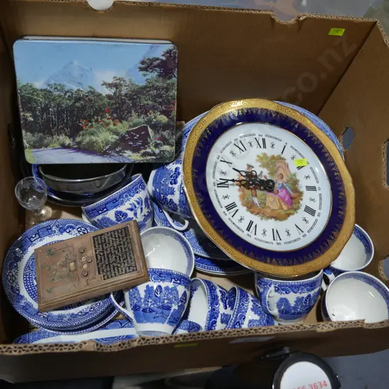 Blue and white china etc