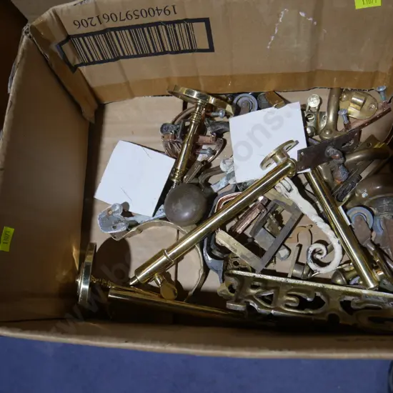 Brass fittings in door knobs