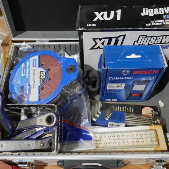 Spanners Allen key sanding discs etc