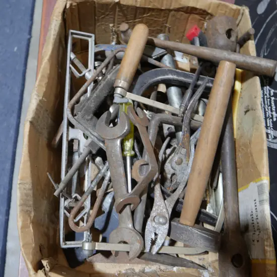 Pliers hammer screwdrivers