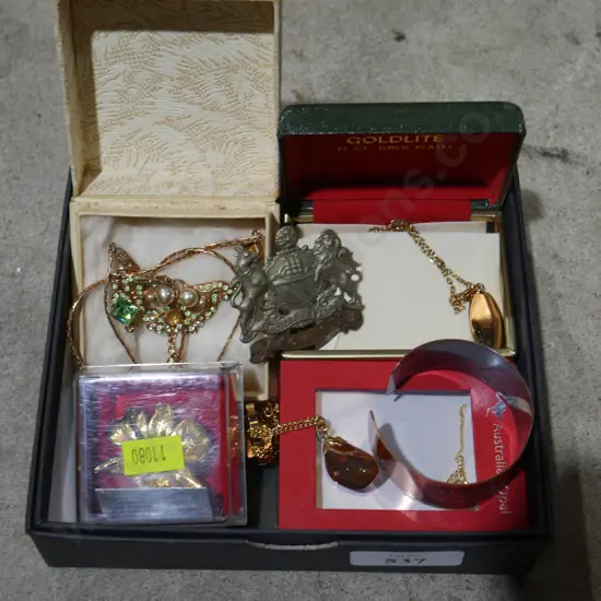 Costume jewellery, badge