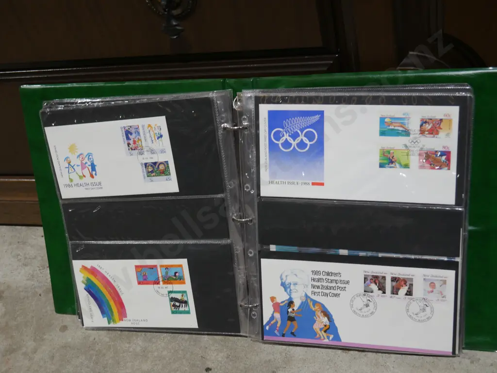 Green album NZ health first day covers Image 1++