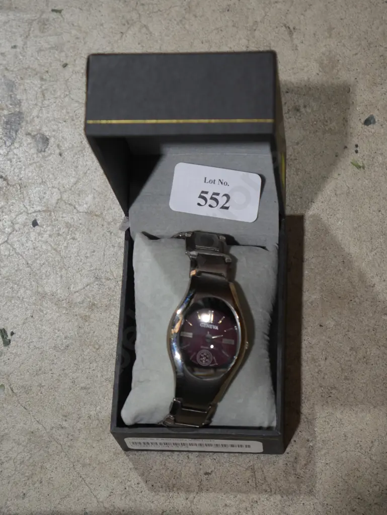 Boxed Geneva wrist watch Image 1++