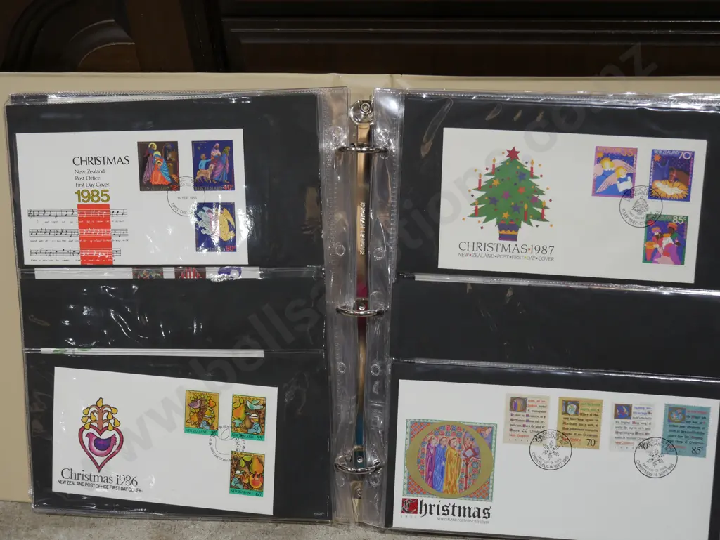 Brown album NZ Christmas first day covers Image 1++