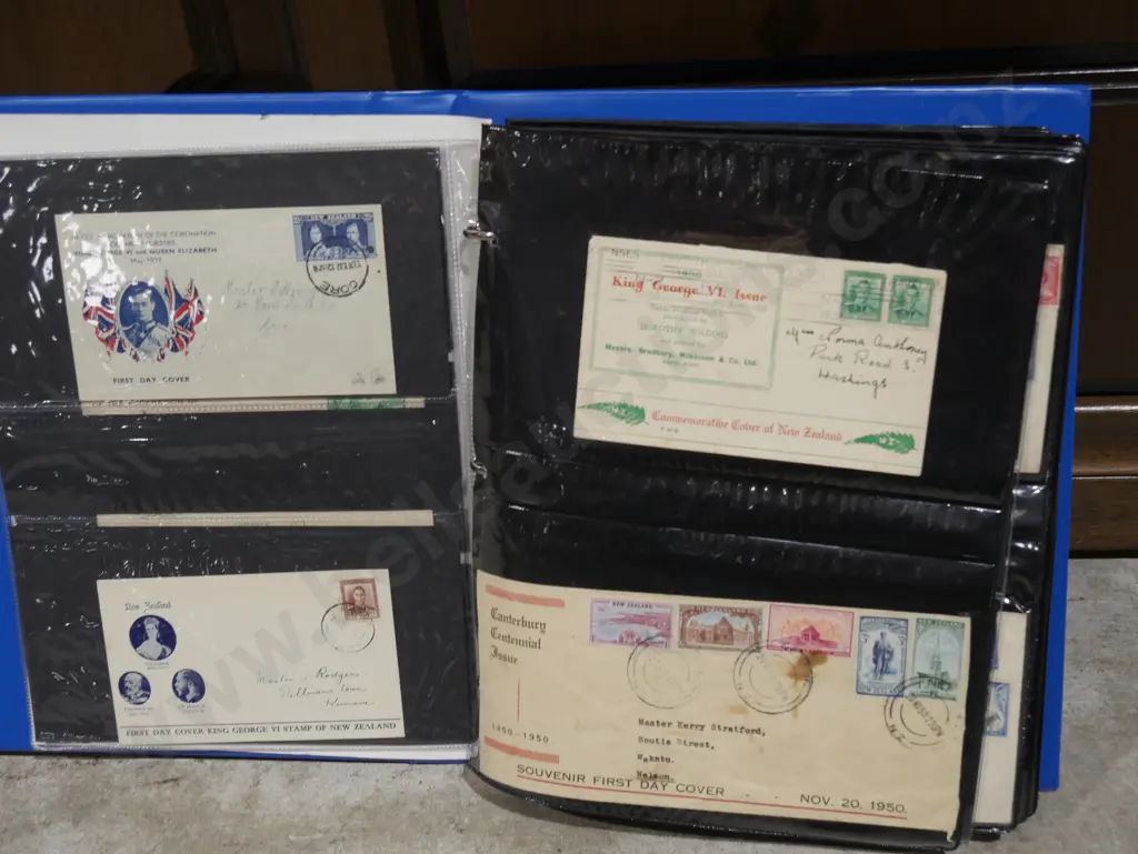 Blue album of NZ first day covers Image 1++