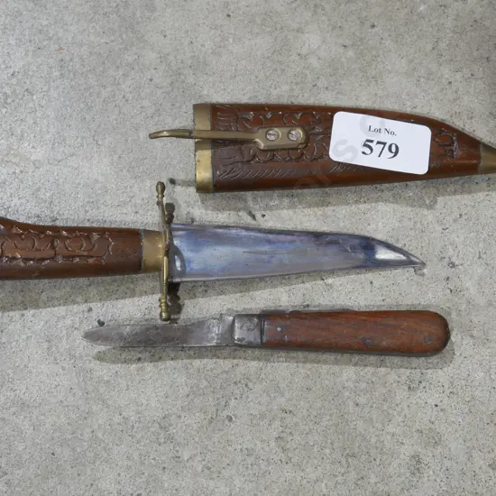 Knife and sheath and pocket knife