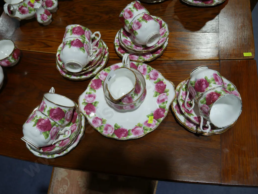Old English rose  tea set Image 1++