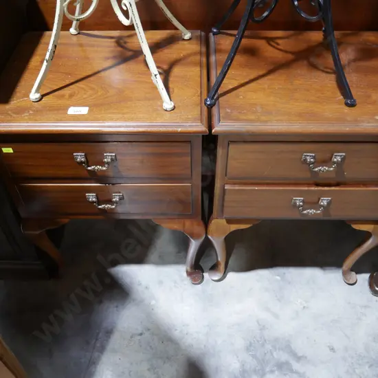 Two bedside drawers and headboard