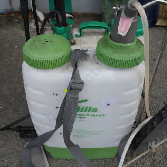 Two backpack sprayers