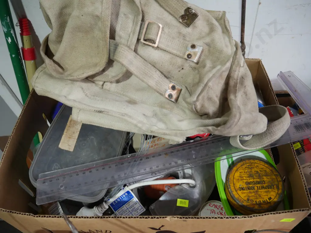 2 boxes of garage sundries Image 1++