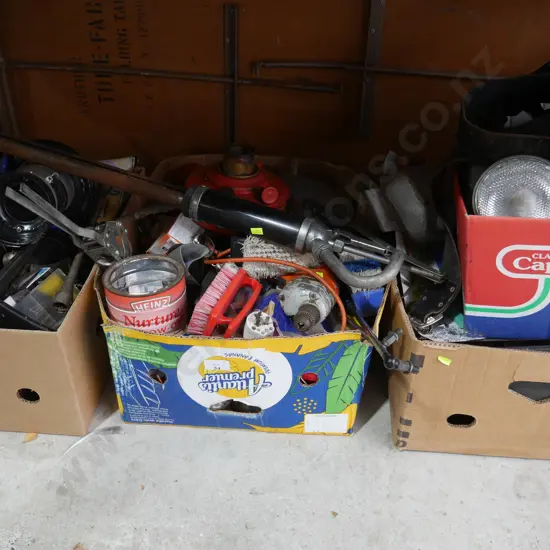 4 boxes of assorted sundries