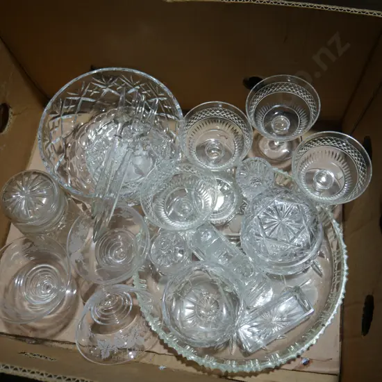 Crystal, glassware