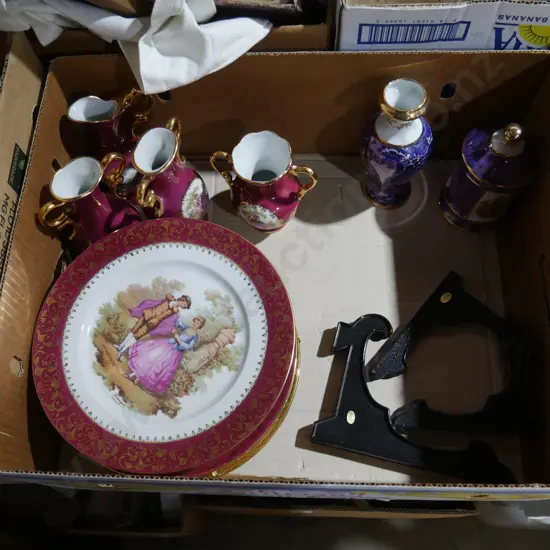 Limoges plates and vases