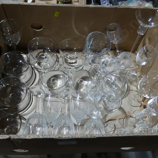 Assorted glasses