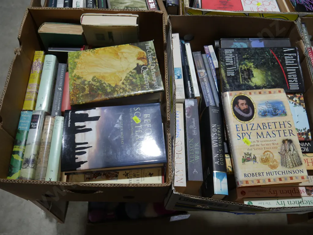 6 boxes of books Image 1++