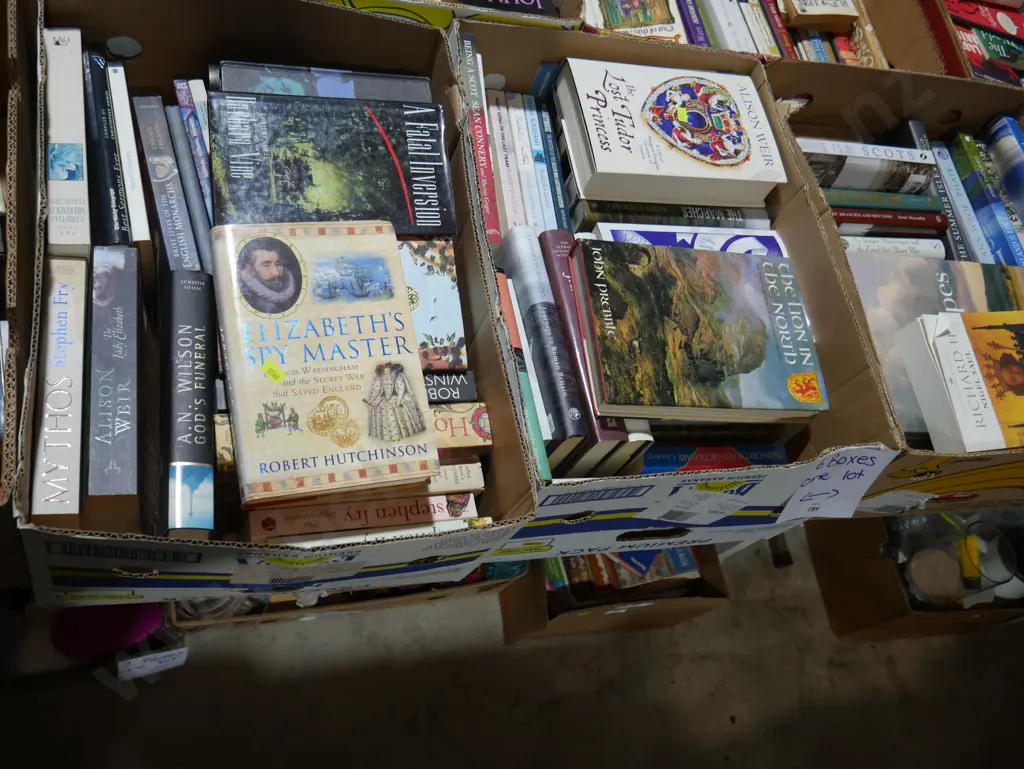 6 boxes of books Image 1++